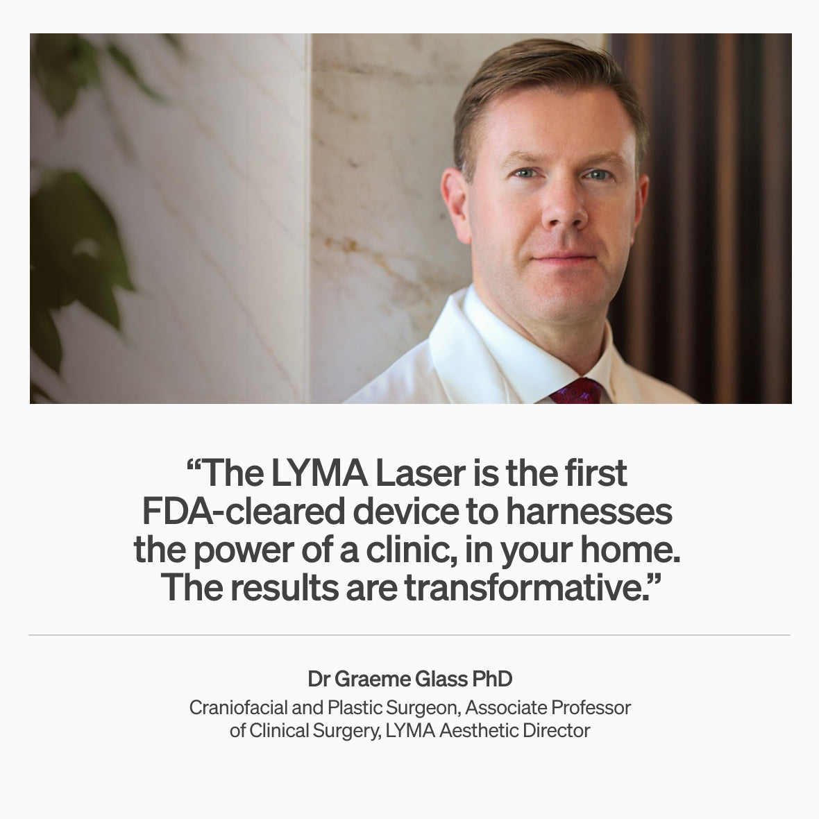 The LYMA Youth System - Tighter jawline. Fewer wrinkles. Firmer neck. This is what happens when three technologies are engineered as one anti-aging system.