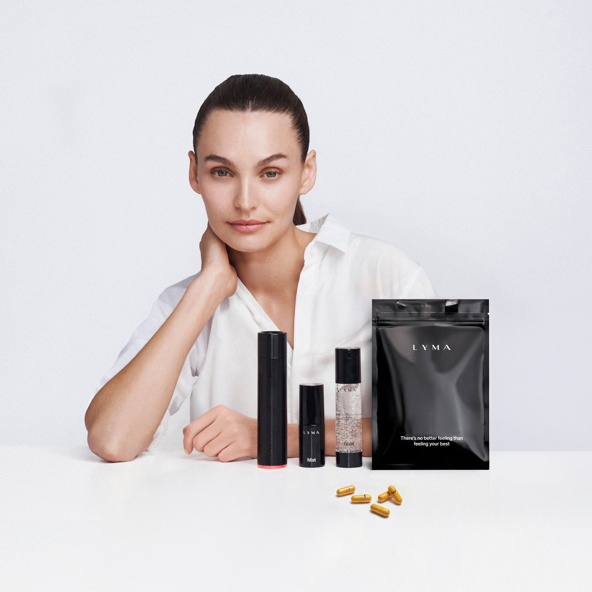 The LYMA Youth System - Tighter jawline. Fewer wrinkles. Firmer neck. This is what happens when three technologies are engineered as one anti-aging system.
