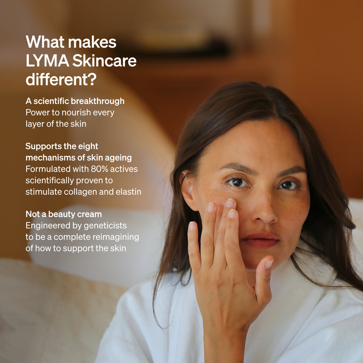 LYMA Skincare - Informed by powerful epigenetic science to target the eight mechanisms of skin aging.