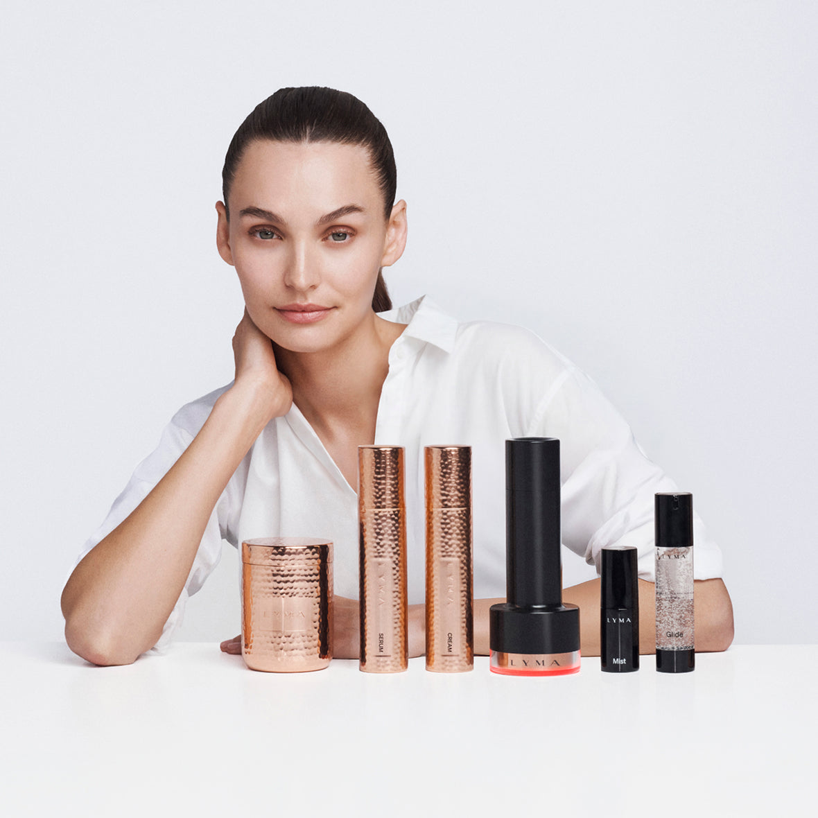 The LYMA PRO Youth System - Tighter jawline. Fewer wrinkles. Firmer neck. This is what happens when three technologies are engineered as one anti-aging system.